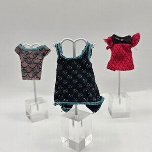 Monster High Doll Clothing Set: Clawd Wolf Lagoona Blue Lorna McNessie Tops